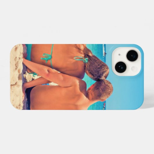Aangepaste uw foto iPhone Case gepersonaliseerde c iPhone Hoesje (Achterkant horizontaal)