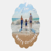 Aangepaste uw foto Kerst Ornament Kaart (Rechts)