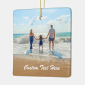 Aangepaste uw foto Kerstmis Ornament Gift en Tekst (Links)
