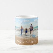 Aangepaste uw foto koffie Mok cadeau met tekst naa