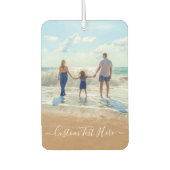 Aangepaste uw foto luchtverfrisser met tekst (Voorkant)