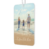 Aangepaste uw foto luchtverfrisser met tekst (Links)