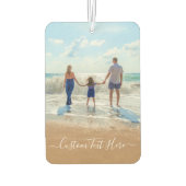 Aangepaste uw foto luchtverfrisser met tekst (Achterkant)