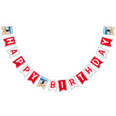 Aangepaste uw foto met tekst Verjaardag Bunting Fl Vlaggetjes (Alle)