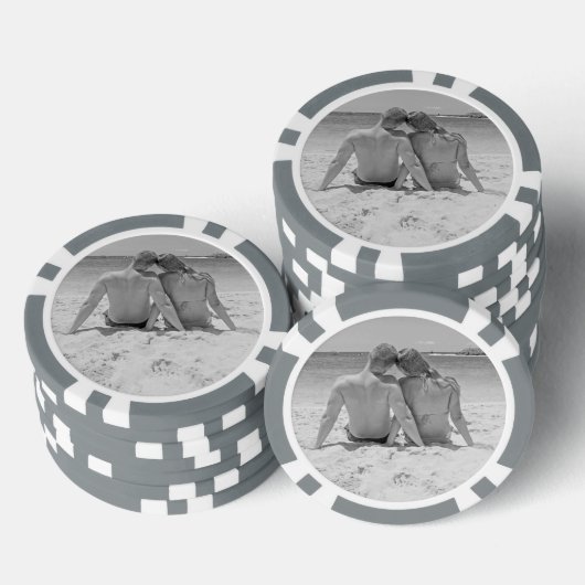 Aangepaste uw foto poker chips gepersonaliseerd (Opstapeling)
