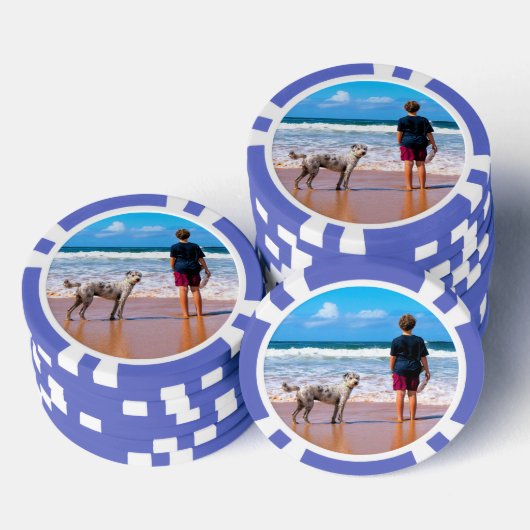 Aangepaste uw foto poker chips gepersonaliseerde c (Opstapeling)