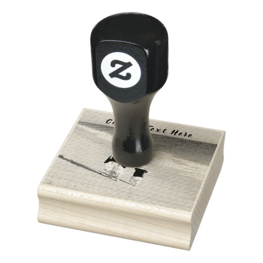 Aangepaste uw foto Rubber stempel met tekst (Stempel)