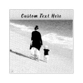 Aangepaste uw foto Rubber stempel met tekst (Afrduk)