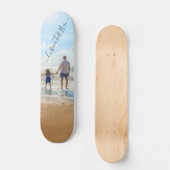 Aangepaste uw foto skateboard cadeau met tekst naa (Voorkant)