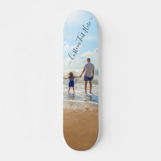 Aangepaste uw foto skateboard cadeau met tekst naa (Voorkant)
