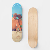 Aangepaste uw foto skateboard met tekst (Voorkant)
