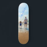 Aangepaste uw foto skateboard met tekst<br><div class="desc">Aangepaste foto en tekst - Unique Your Own Design - Gepersonaliseerde familie / vrienden of persoonlijke skateboard / cadeau - Voeg Jouw tekst en foto toe - Formaat wijzigen en verplaatsen met aanpassingstool! Veel succes - wees gelukkig :)</div>