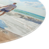 Aangepaste uw foto snijplank cadeau met tekst (Hoek)