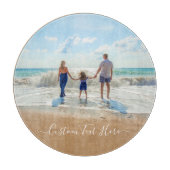 Aangepaste uw foto snijplank cadeau met tekst (Voorkant)