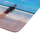 Aangepaste uw foto snijplank gepersonaliseerde tek (Hoek)