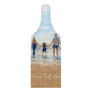 Aangepaste uw foto snijplank met tekst