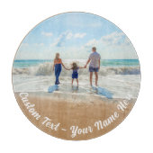 Aangepaste uw foto snijplank met tekstnaam (Voorkant)