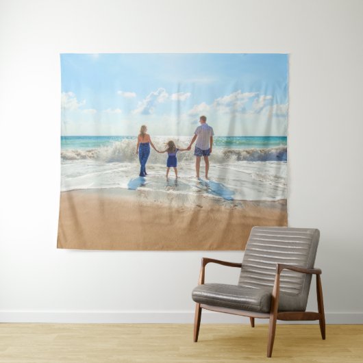 Aangepaste uw foto tapijt gepersonaliseerde cadeau wandkleed (In Situ (horizontaal))