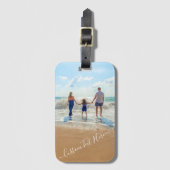 Aangepaste uw foto tekst Bagagelabel gepersonalise (Voorkant (verticaal))