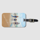 Aangepaste uw foto tekst Bagagelabel gepersonalise (Voorkant (horizontaal))