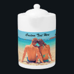 Aangepaste uw foto theepot met tekst gepersonalise<br><div class="desc">Aangepaste foto en tekst theepotten - Uw eigen ontwerp - Speciaal - Gepersonaliseerde familie / vrienden of persoonlijke theepot cadeau - Voeg uw foto / tekst - Formaat wijzigen en verplaatsen of verwijderen en toevoegen elementen / afbeelding met aanpassingstool. Kies lettertypen / grootte / kleur! U kunt dit ontwerp overbrengen...</div>