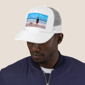 Aangepaste uw foto trucker hoed cadeau met tekst pet (In situ)