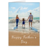 Aangepaste Uw Foto Vaderdag Kaart met Tekst (Voorkant)