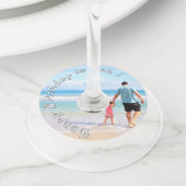 Aangepaste Uw Foto Verjaardag Wijnglas Labels (Dichtbij)