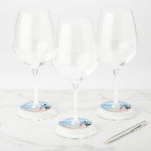 Aangepaste Uw Foto Verjaardag Wijnglas Labels (Set)
