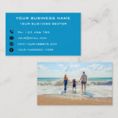 Aangepaste uw foto Visitekaartje gepersonaliseerd (Voorkant / Achterkant)