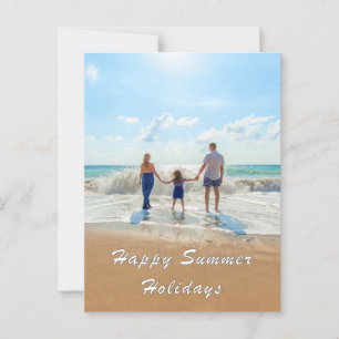 Aangepaste Uw Foto Zomer Kaart