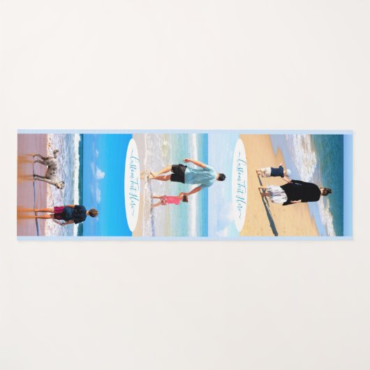 Aangepaste uw fotocollage en tekst yoga mat (Voorkant (horizontaal))