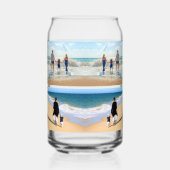 Aangepaste uw fotocollage gepersonaliseerd blikvorm glas (Rechts)