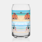 Aangepaste uw fotocollage gepersonaliseerd blikvorm glas (Links)