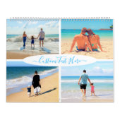 Aangepaste uw fotocollage kalender cadeau met teks (Hoes)