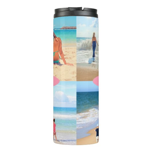 Aangepaste uw fotocollage thermische droogtrommel  thermosbeker (Achterkant)