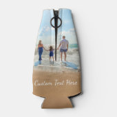 Aangepaste uw Fotofles Koeler met Tekst (Achterkant)