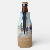 Aangepaste uw Fotofles Koeler met Tekst (Fles Achterkant)