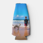 Aangepaste uw Fotofles Koeler met Tekst (Voorkant)