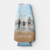 Aangepaste uw Fotofles Koeler met Tekst (Voorkant)