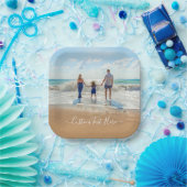 Aangepaste uw fotopartij papieren Borden met tekst Papieren Bordje (Feest)