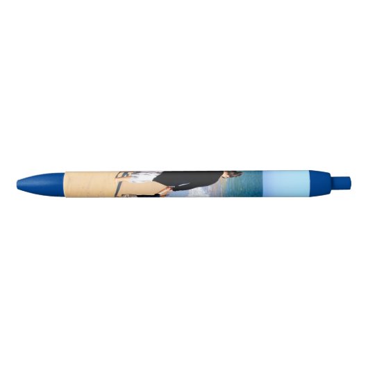 Aangepaste Uw Fotopen Gepersonaliseerde Gift Blauwe Inkt Pen (Voorkant)