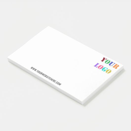 Aangepaste uw Logo en tekst promotiebedrijven Post-it® Notes (Schuin)