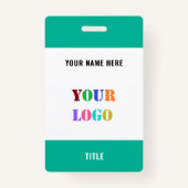 Aangepaste Uw Logo Naam Gepersonaliseerde Bedrijfs Badge (Voorkant)