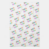 Aangepaste uw Logo of foto bedrijf keukenhanddoek (Verticaal)