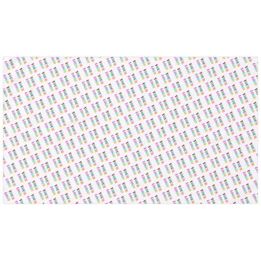 Aangepaste Uw Logo of Foto Tafelkleed Sjabloon (Voorkant (Horizontaal))