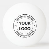 Aangepaste uw Logo tekst en kleuren Ping Pong Ball (Achterkant)