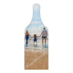 Aangepaste uw moeder foto snijplank met tekst