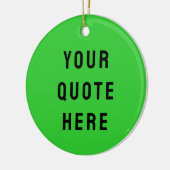 Aangepaste uw offerte hier cadeau Limoen gepersona Keramisch Ornament (Links)