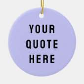 Aangepaste uw offerte hier cadeau Paarse gepersona Keramisch Ornament (Voorkant)